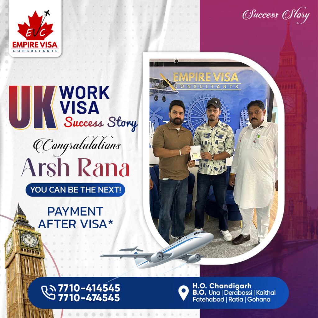 Arsh Rana UK Work Visa Success