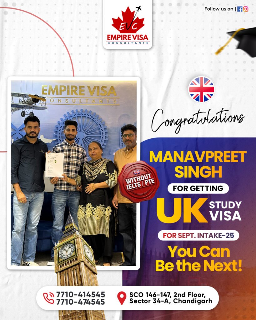 Manavpreet Singh UK Study Visa